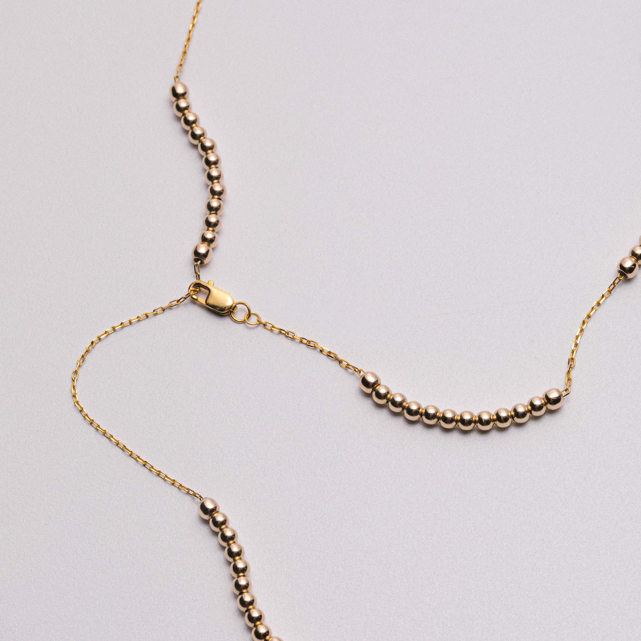 Dainty Round Alchemy Beaded Lasso Necklace
