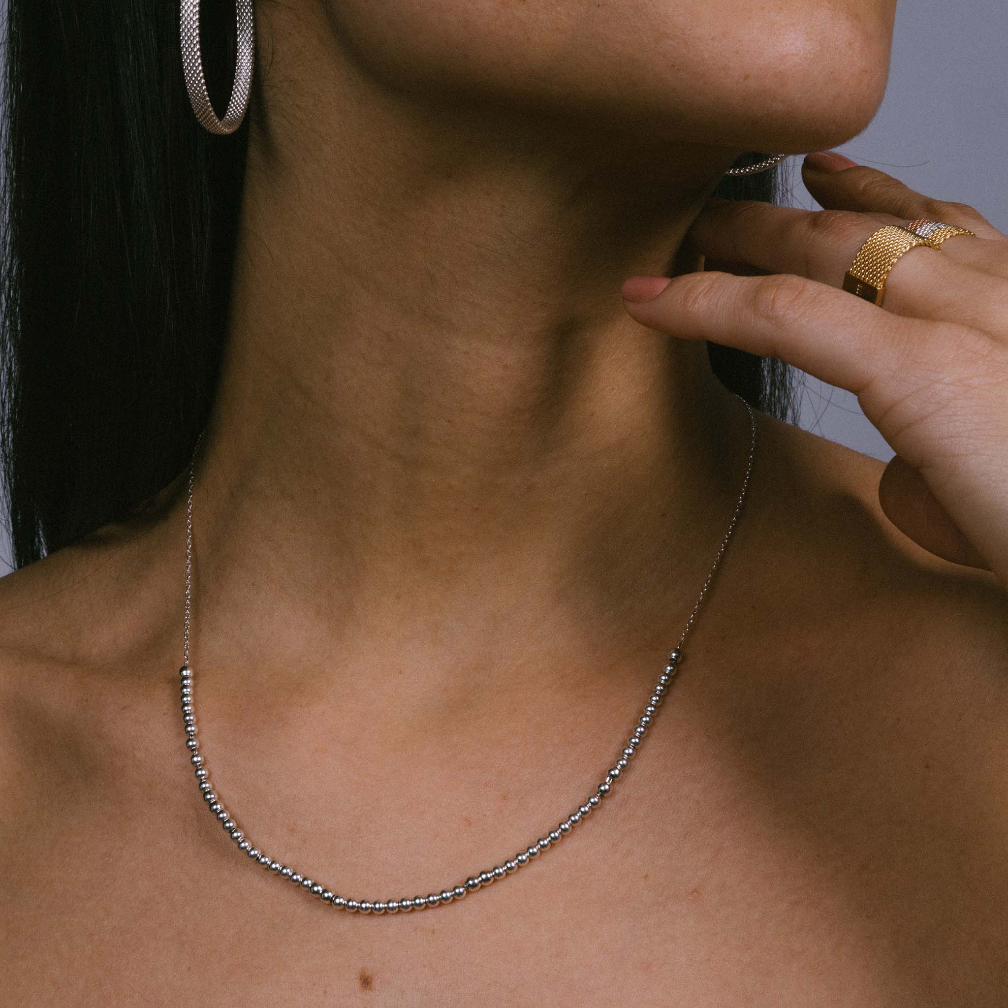 Dainty Round Alchemy Beaded Lasso Necklace