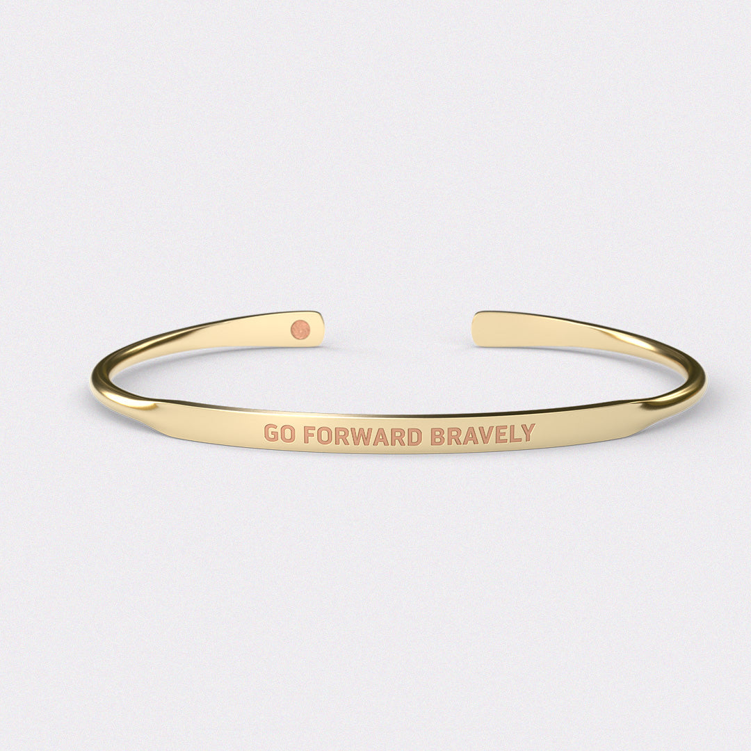 Go Forward Bravely 100 Wire Cuff