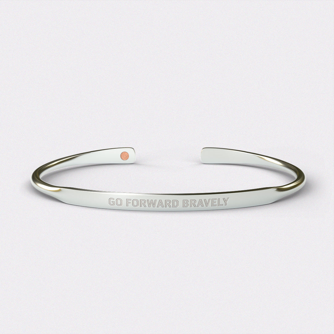 Go Forward Bravely 100 Wire Cuff