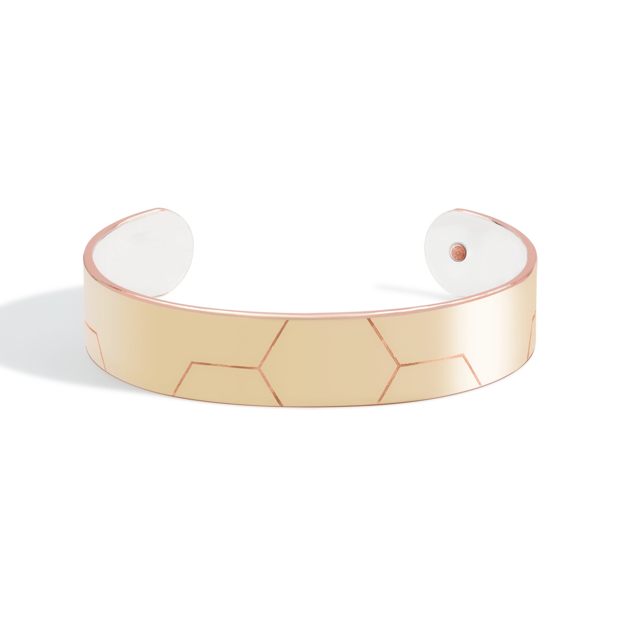 Geometric Cuff Bracelet - Rose Gold