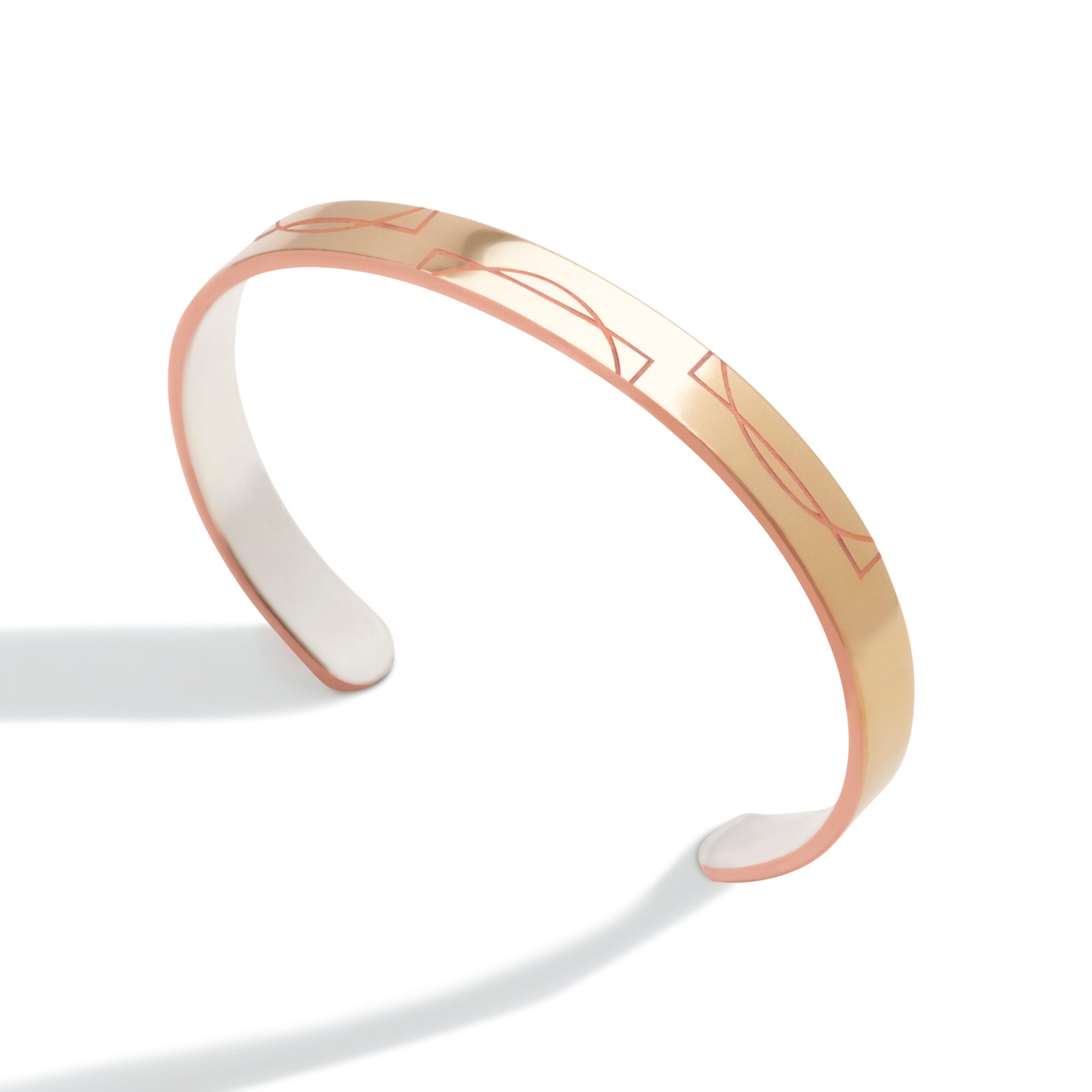 Squared Circle Bonded Cuff