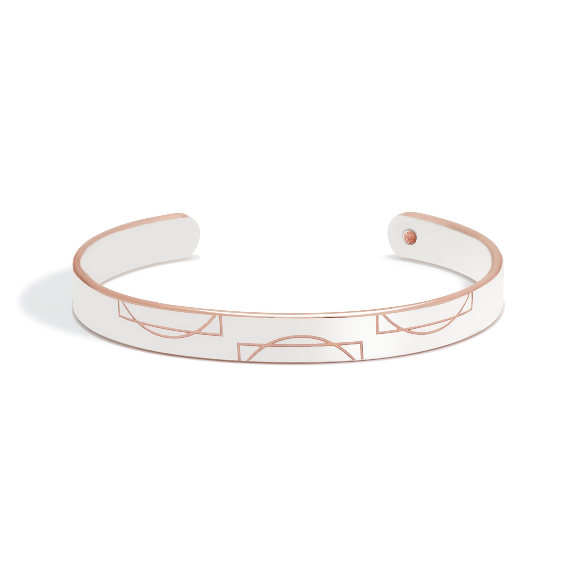Squared Circle Bonded Cuff