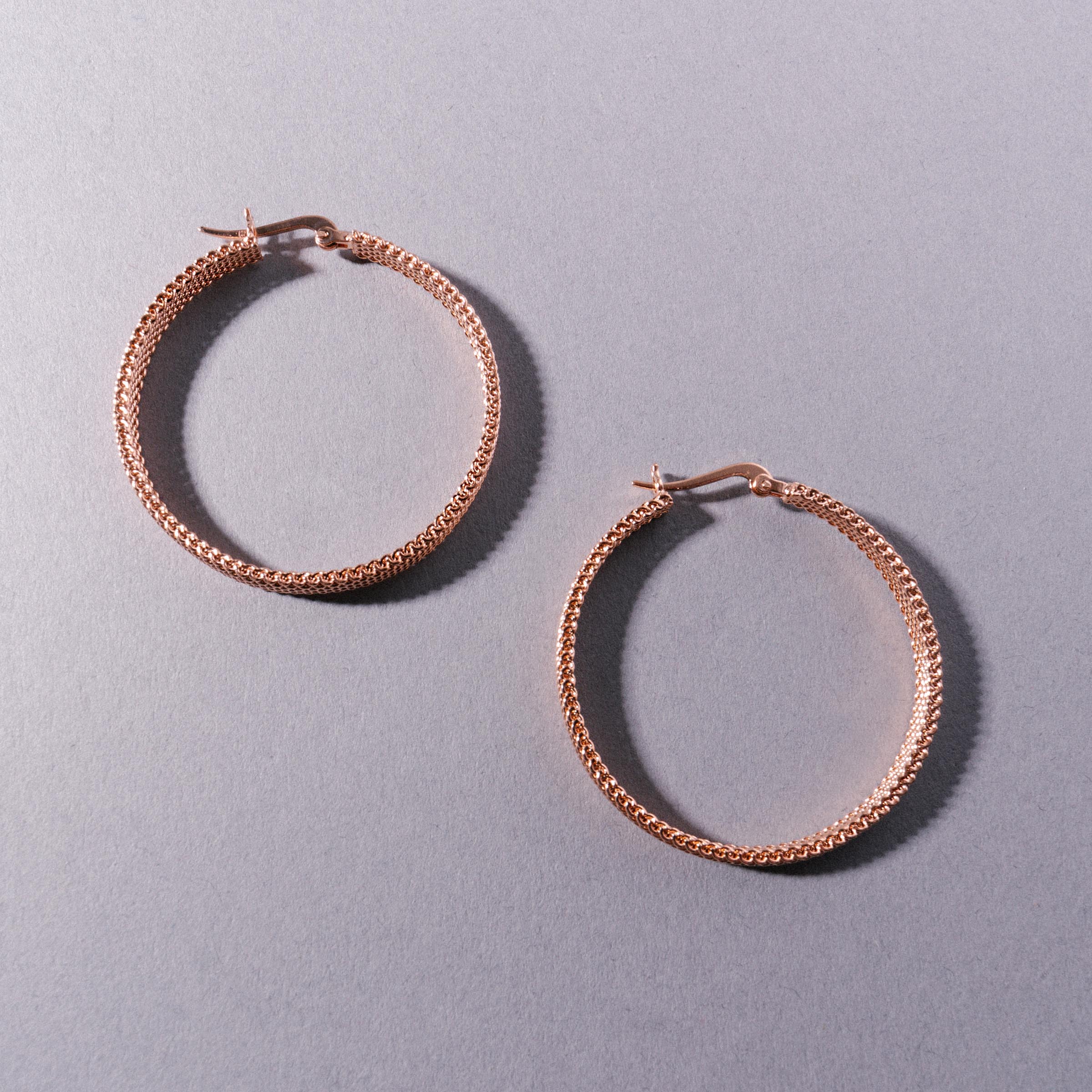 Woven Armor Hoop Earring