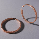 Woven Armor Hoop Earring