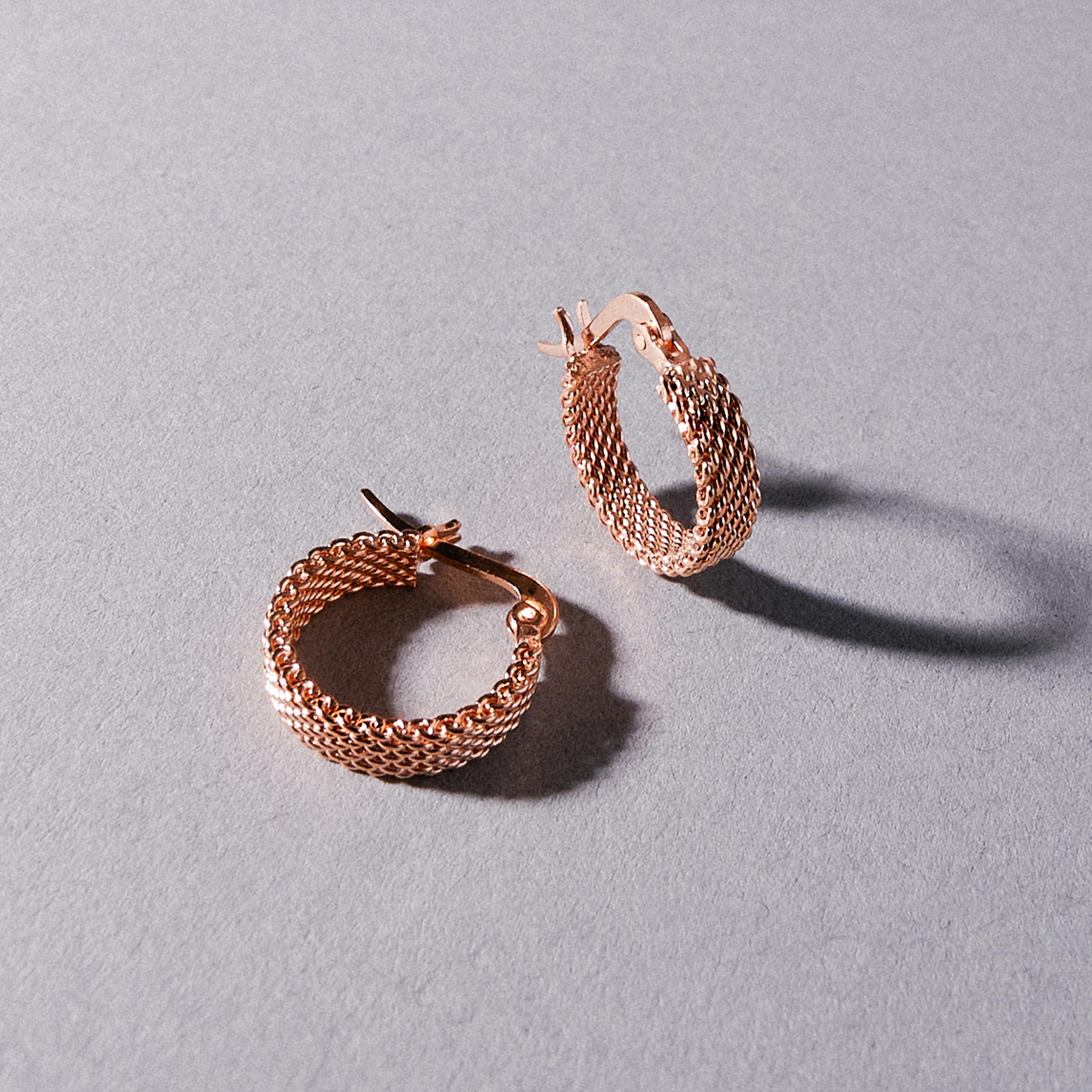 Woven Armor Hoop Earring