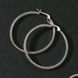 Woven Armor Hoop Earring