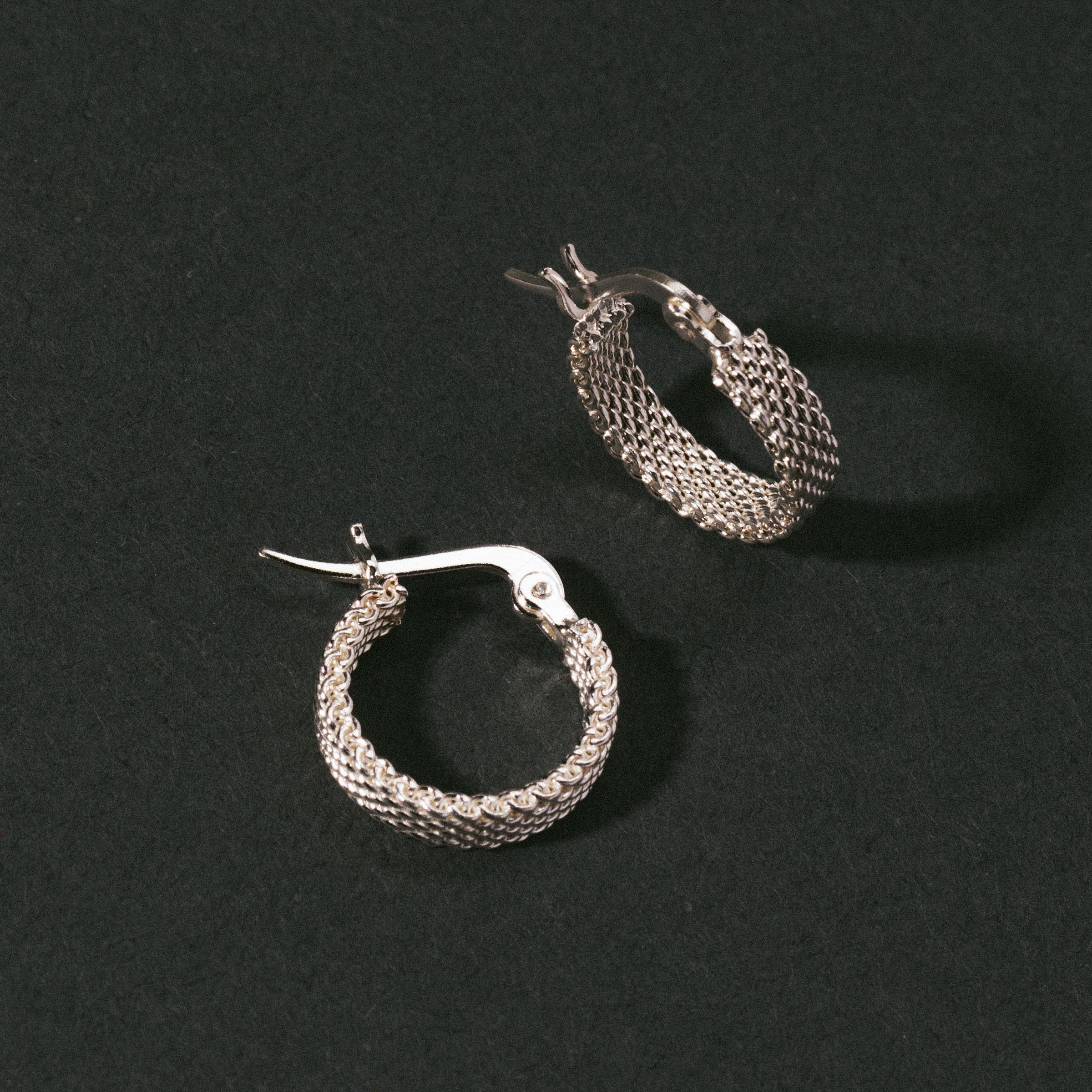 Woven Armor Hoop Earring