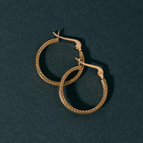 Woven Armor Hoop Earring