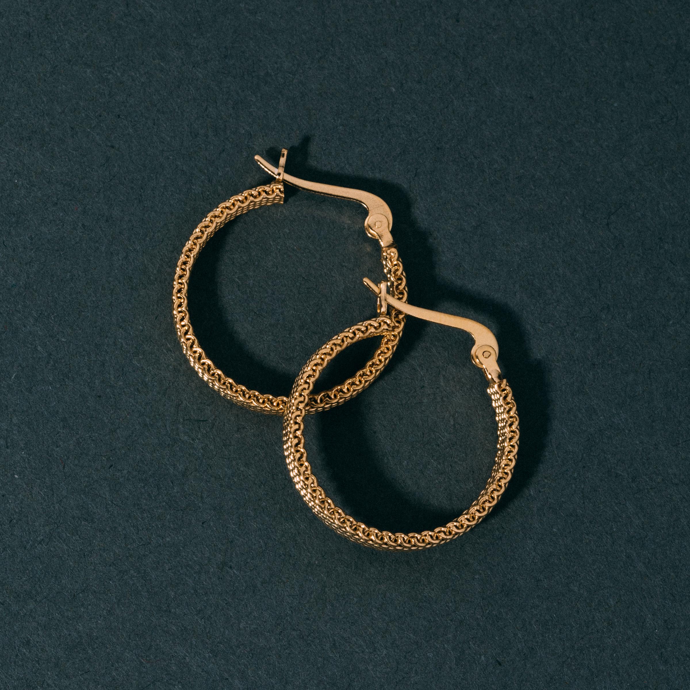 Woven Armor Hoop Earring