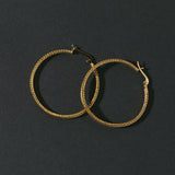 Woven Armor Hoop Earring