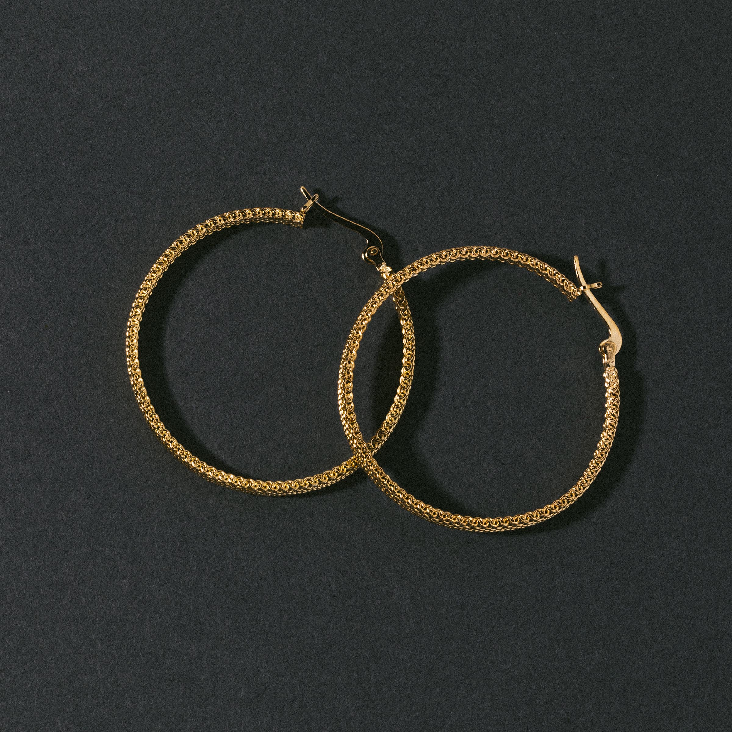 Woven Armor Hoop Earring