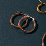 Woven Armor Hoop Earring