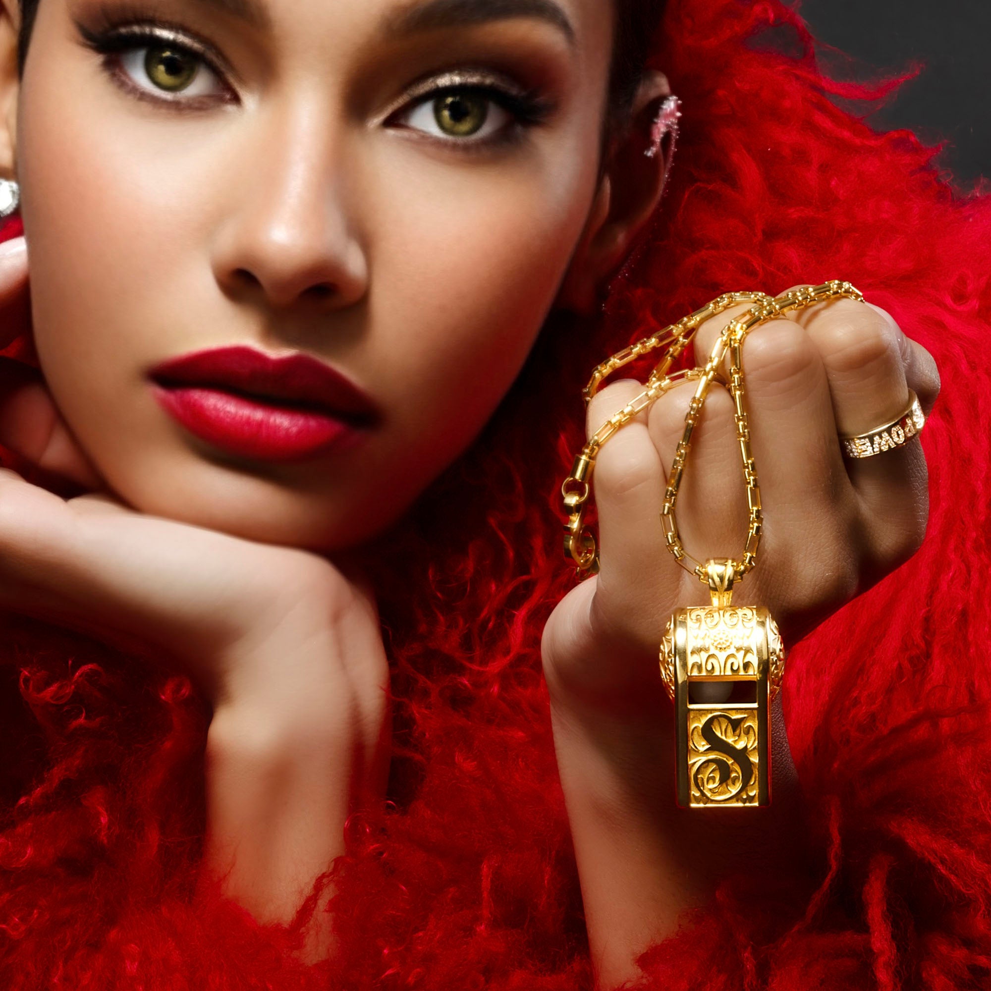 Love Frequency Whistle Gold Chain