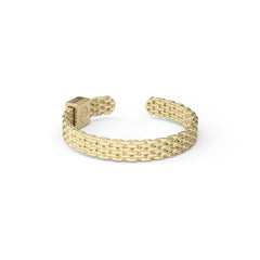 Woven Armor Ring Gold