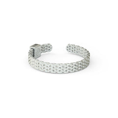 Woven Armor Ring Silver