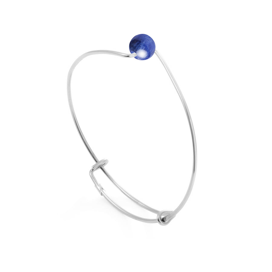 Blue Sodalite Expandable Bangle | .925