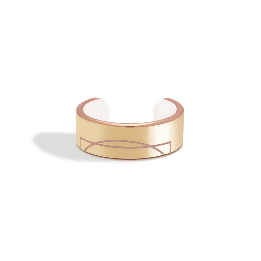 Squared Circle Trialchemy™ Bonded Ring | Thin