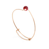 Carnelian Expandable Bangle | 14ktGF