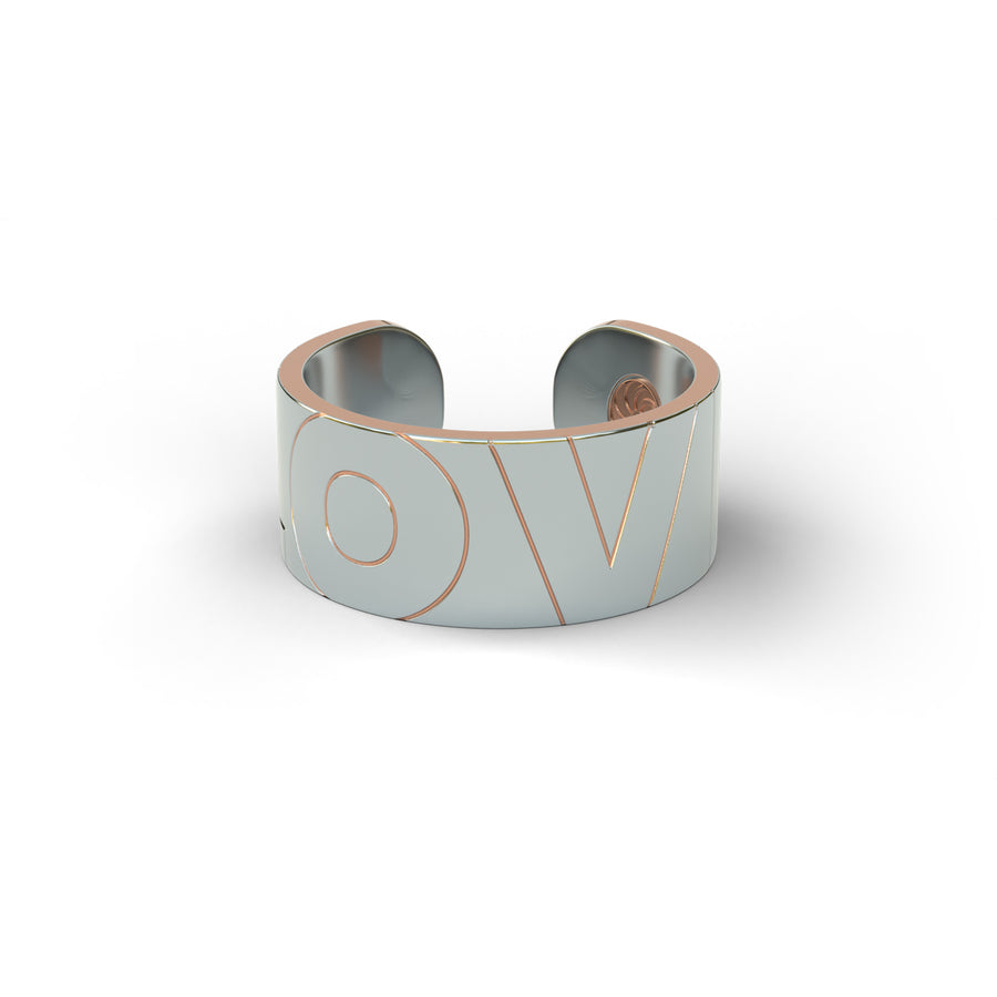 LOVE Silver Bonded Ring | Regular