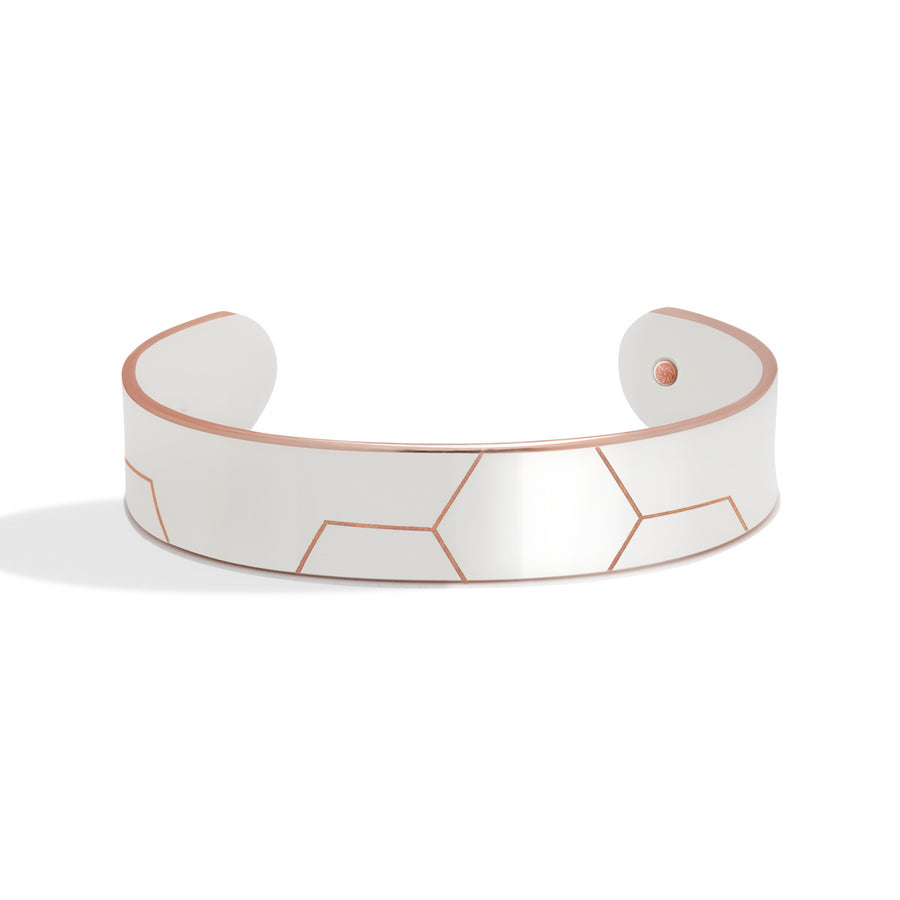 Honeycomb Silver Bonded Cuff | Bold