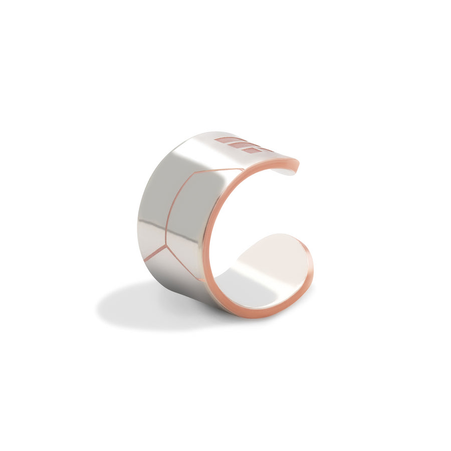 Honeycomb Silver Bonded Ring | Bold