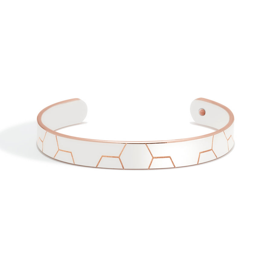 Honeycomb Silver Bonded Cuff | Thin