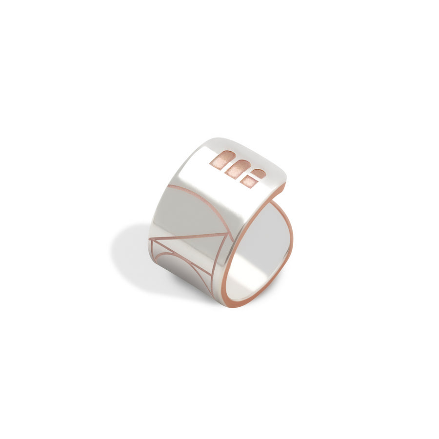 Philosopher's Stone Silver Bonded Ring | Bold